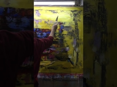 বাড়ির সাজসজ্জার জন্য রঙিন বিমূর্ত ক্যানভাস আর্ট পেইন্টিং