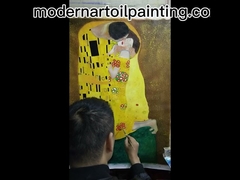 বাড়ির সাজসজ্জার জন্য হ্যান্ড পেইন্টেড ক্যানভাস কিস অয়েল পেইন্টিং