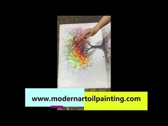 অ্যাবস্ট্রাক্ট ক্যানভাস ওয়াল আর্ট অয়েল পেইন্টিং লিভিং রুমের জন্য ফ্রেমবিহীন