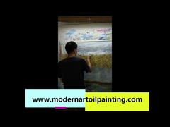 গোল্ড ফয়েল পেইন্টিং বিমূর্ত ক্যানভাস ওয়াল আর্ট জন্য সাজসজ্জা