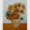 কান্ট্রিসাইড ভিনসেন্ট ভ্যান গগ অয়েল পেইন্টিংস সূর্যমুখী ভিয়েনা গোল্ড লিফ 20 x 24 ইঞ্চি