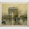 50x60cm Arc De Triomphe অয়েল পেইন্টিং ক্যানভাস প্যারিস ওল্ড স্ট্রিট অয়েল পেইন্টিং