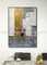 অফিস সাজানোর জন্য বিমূর্ত গোল্ডেন 3D আর্ট পেইন্টিং ক্যানভাস আলংকারিক